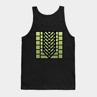 “Corporate Dimensions” - V.6 Green - (Geometric Art) (Dimensions) - Doc Labs Tank Top